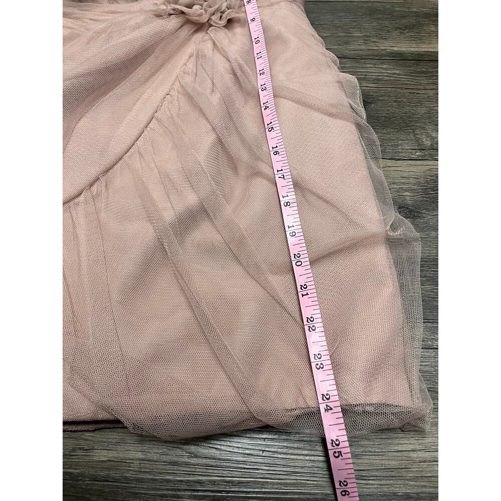 Alfred Angelo Blush Pink Tulle Rosette Halter Cocktail Dress Prom Formal Sz 0 - Picture 9 of 11